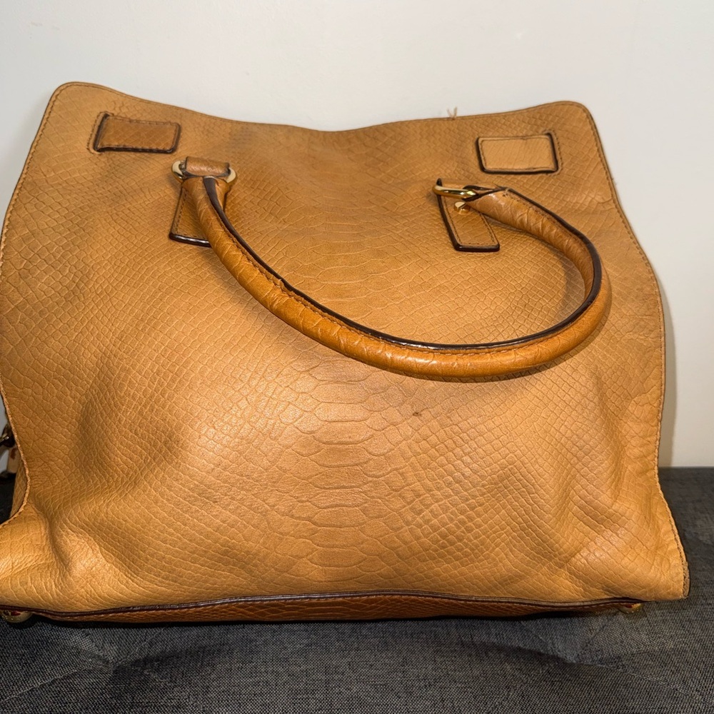 Michael Kors Python Embossed Hamilton Shoulder Bag - image 5